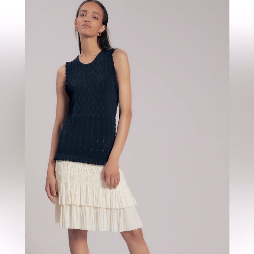 Anthropologie Current Air Pleated Mini Dress! NWT Womens Large